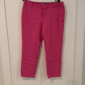 Gap size 10 pink stretch cropped pants